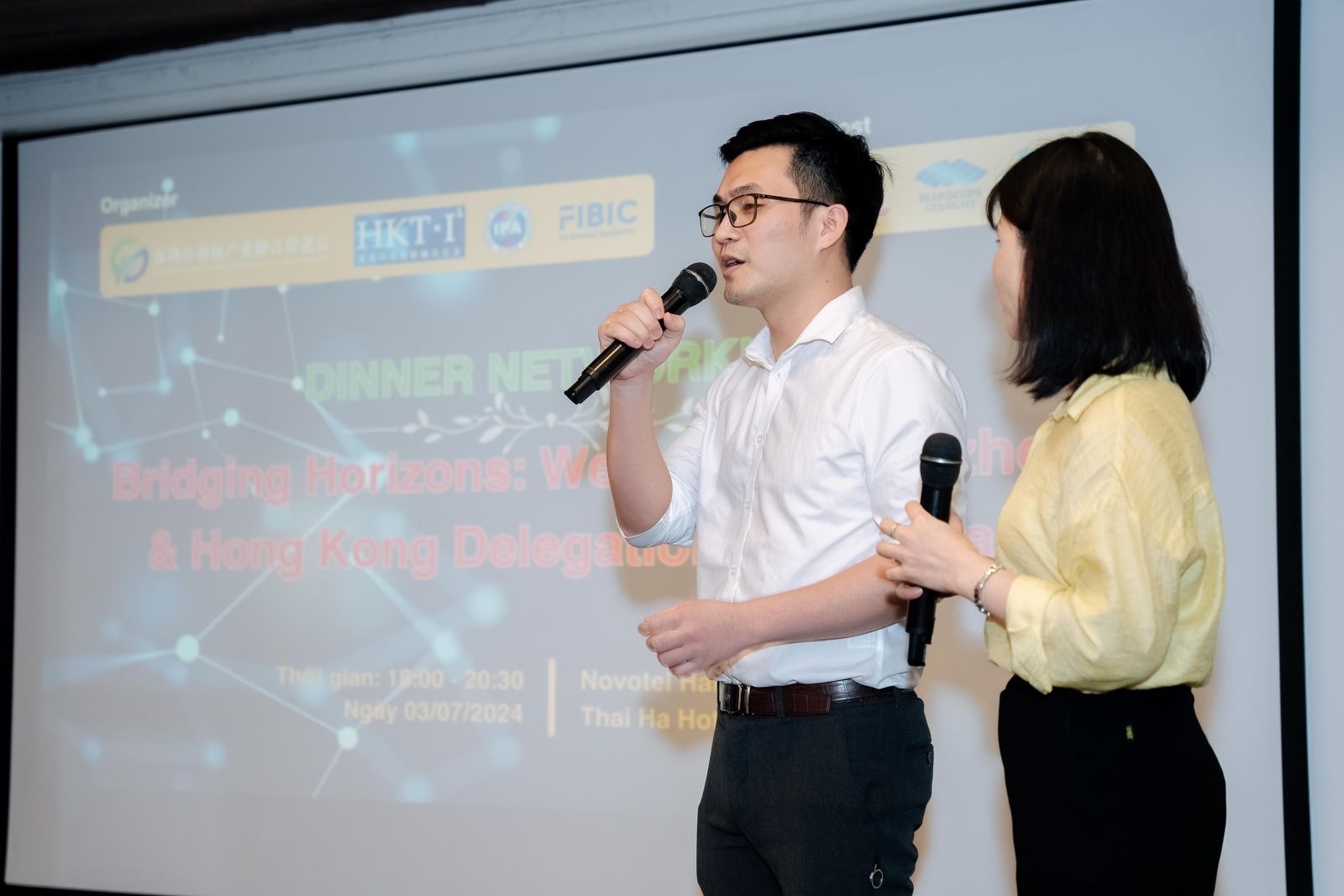 Photo taken from a networking dinner between group of business delegation and Vietnamese companies in 2024